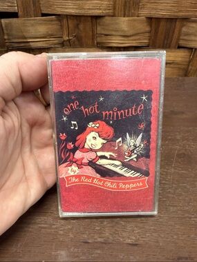 Rare One Hot Minute cassette - The Red Hot Chili Peppers - Red & Black